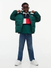 Tommy Hilfiger Green Essential Ripstop Relaxed Puffer Jacket - Image 2 of 6