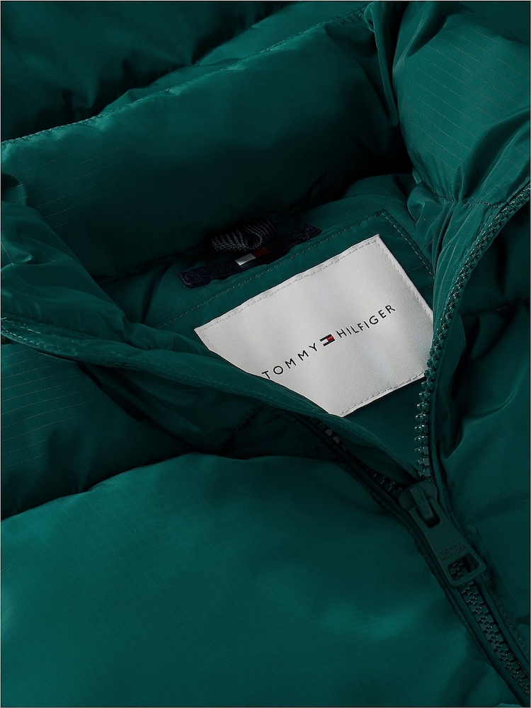 Tommy Hilfiger Green Essential Ripstop Relaxed Puffer Jacket - Image 6 of 6 Tommy Hilfiger Green Essential Ripstop Relaxed Puffer Jacket - Image 6 of 6