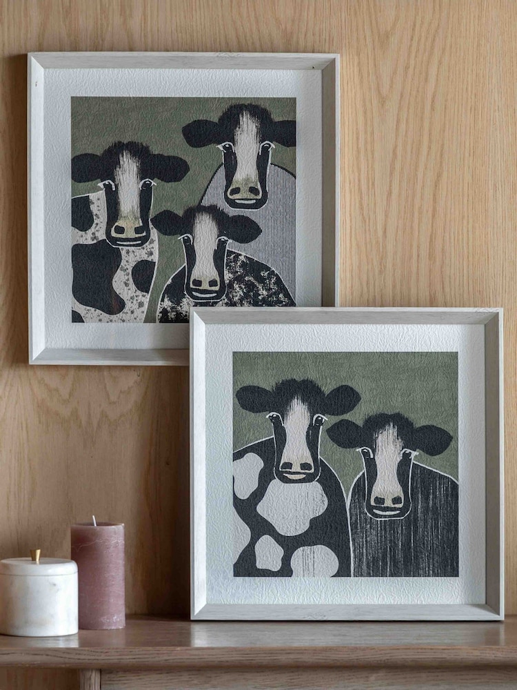 Gallery Home Green Creature Features I Framed Art Set of 2 - Image 1 of 4