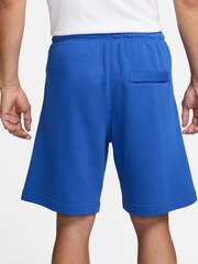 Nike Blue Club Fleece French Terry Shorts - Image 3 of 7