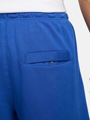 Nike Blue Club Fleece French Terry Shorts - Image 6 of 7