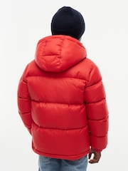Tommy Hilfiger Red Essential Down Hooded Jacket - Image 5 of 7