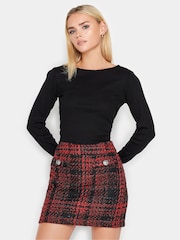 PixieGirl Petite Red Boucle Mini Skirt - Image 1 of 3