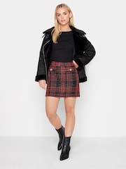 PixieGirl Petite Red Boucle Mini Skirt - Image 2 of 3