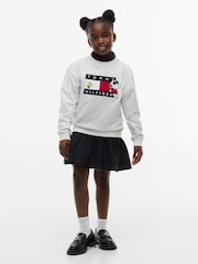 灰色 - Tommy Hilfiger Peanuts® 旗幟圖案刺繡套頭衫 - 圖片 3，共 6