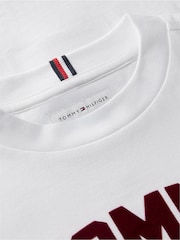 Ақ - Tommy Hilfiger логотипі бар, жағасы бар футболка - 6суретінің 6 суреті