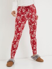 FatFace Red Ellie Forest Scapes Leggings - Image 1 of 5
