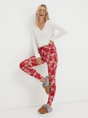 FatFace Red Ellie Forest Scapes Leggings - Image 3 of 5