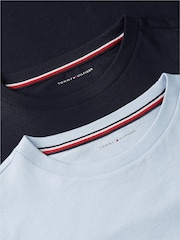 Tommy Hilfiger Blue Signature Jersey Long Sleeve Lounge T-Shirts 2-Pack - Image 7 of 7
