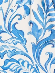 Adrianna Papell White Printed Blouson Dress - Image 6 of 6
