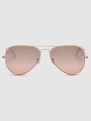 Ray-Ban® Große Pilotensonnenbrille mit Metallgestell, roségoldfarben - Bild 3 von 4