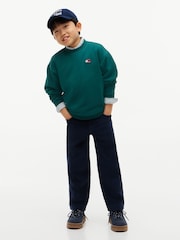 Tommy Hilfiger Green Flag Logo Crew Neck Sweatshirt - Image 2 of 6