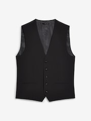 أسود - صدرية للبدلة من صوف Tollegno مقاس متوسط من مجموعة Signature - صورة 16 من 16