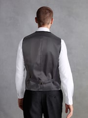 Black Signature Tollegno Wool Regular Fit Suit Waistcoat - Image 5 of 11