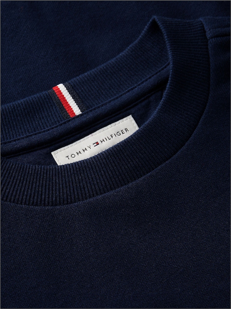 Көк - Tommy Hilfiger Varsity логотипті жемпір - 7суретінің 7 суреті