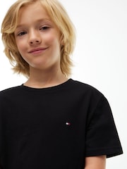 Tommy Hilfiger Black Signature Jersey Lounge T-Shirts 2-Pack - Image 5 of 5