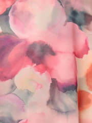 Adrianna Papell Pink Printed Chiffon Mini Dress - Image 6 of 6