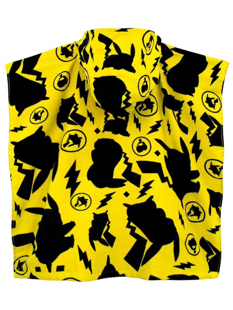 Character Yellow Pokemon 100% Cotton Hooded Swim & Beach Towel Poncho - Image 2 of 5