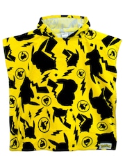 Character Yellow Pokemon 100% Cotton Hooded Swim & Beach Towel Poncho - Image 3 of 5