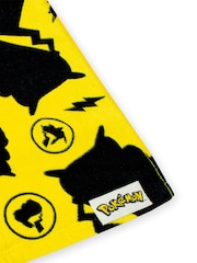 Character Yellow Pokemon 100% Cotton Hooded Swim & Beach Towel Poncho - Image 5 of 5
