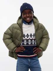 Tommy Hilfiger Green Essential Down Hooded Jacket - Image 1 of 6