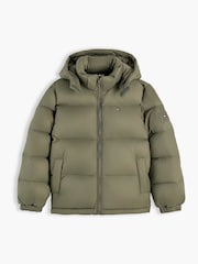 Tommy Hilfiger Green Essential Down Hooded Jacket - Image 5 of 6