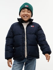 Tommy Hilfiger Blue Essential Ripstop Relaxed Puffer Jacket - Image 1 of 6