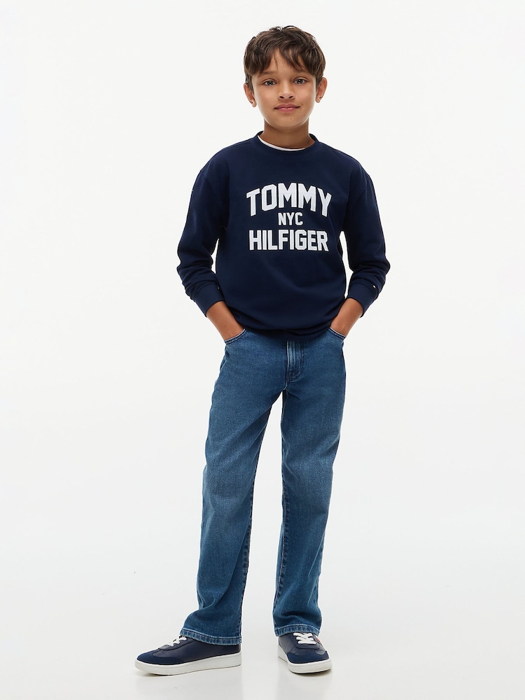 Tommy Hilfiger Blue Logo Long Sleeve T-Shirt - Image 2 of 6