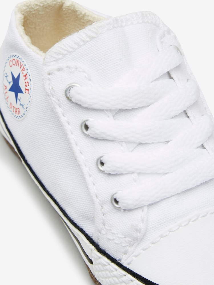 Converse White Chuck Taylor All Star Pram Shoes - Image 4 of 6
