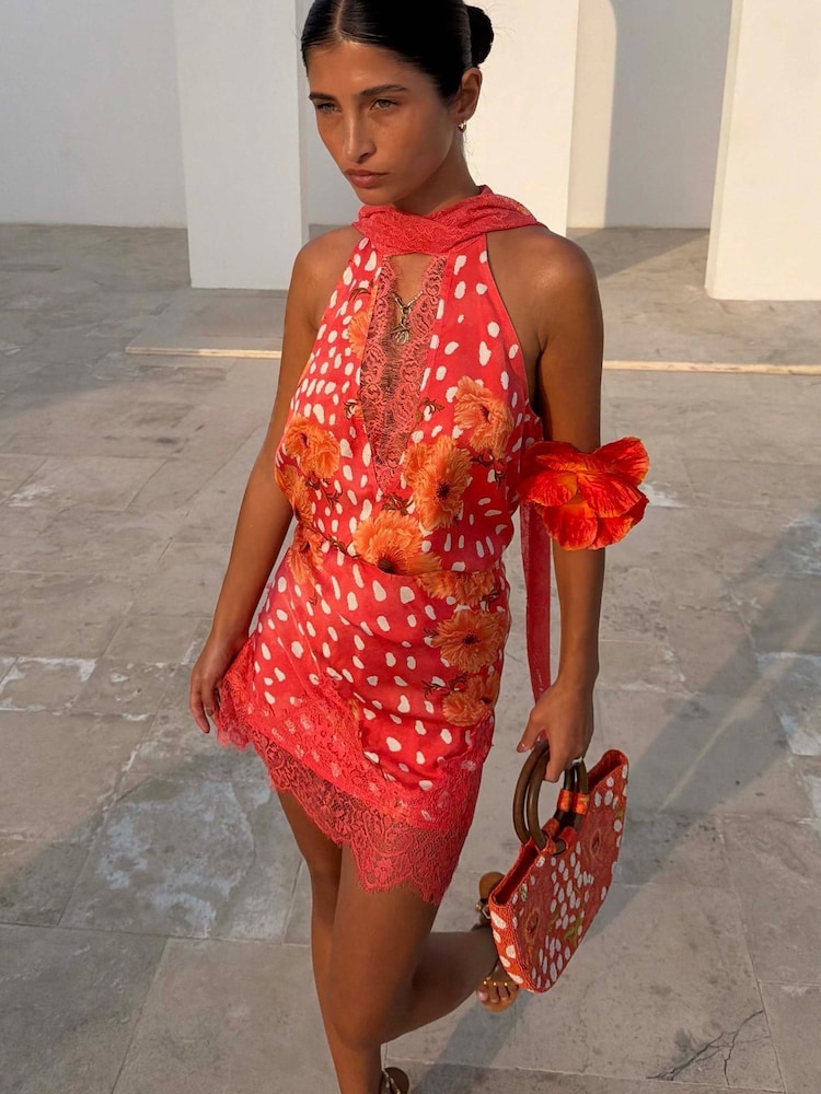 Never Fully Dressed Pink Coral Fawn Poppy Lily Top - Image 4 of 4 Never Fully Dressed Pink Coral Fawn Poppy Lily Top - Image 4 of 4