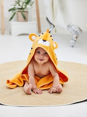JoJo Maman Bébé Tiger Character Hooded Towel - Image 1 of 4