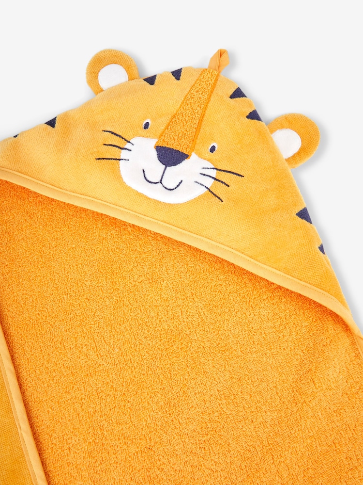 JoJo Maman Bébé Tiger Character Hooded Towel - Image 4 of 4