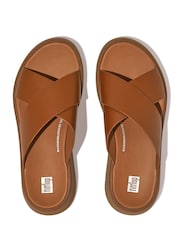FitFlop F-Mode Leather Flatform Sandals - Image 3 of 4