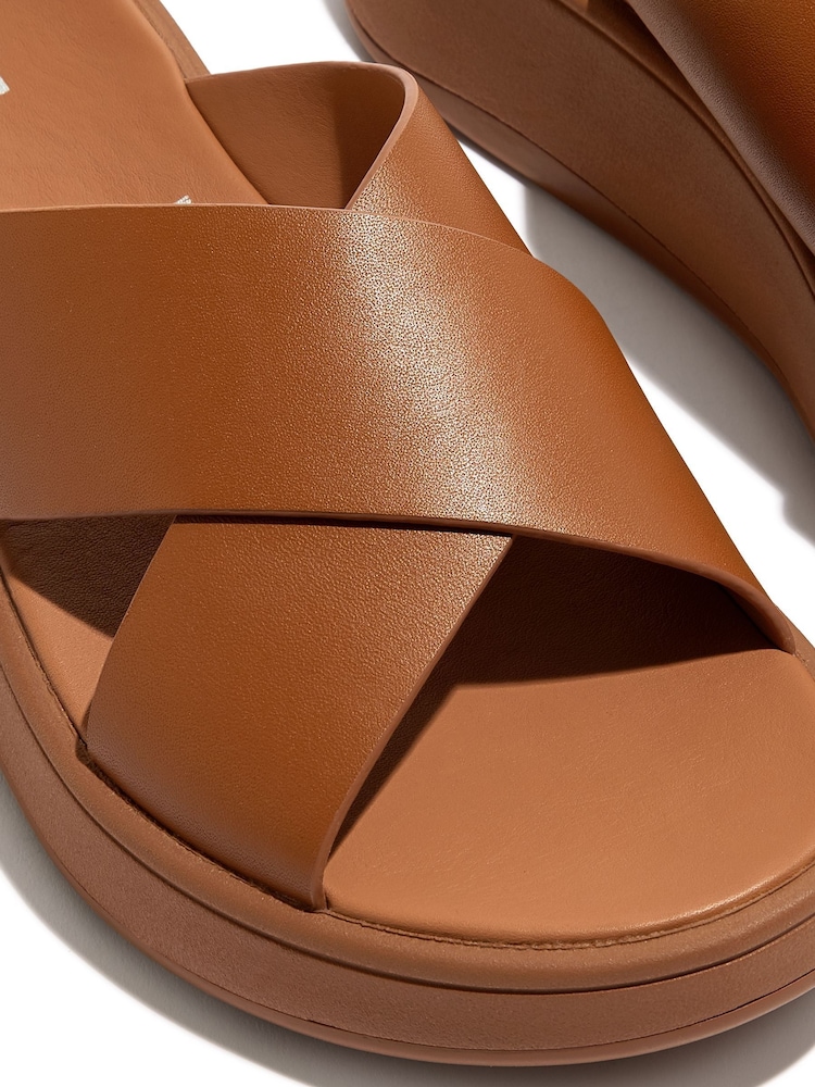 FitFlop F-Mode Leather Flatform Sandals - Image 4 of 4
