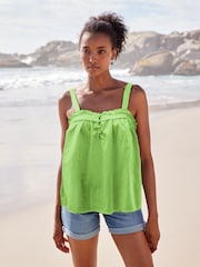 Lime Green Sleeveless Cami Top - Image 1 of 5