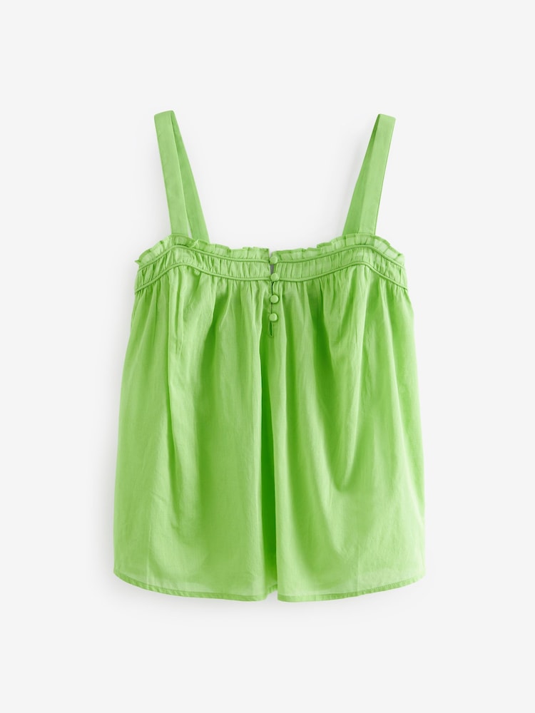 Lime Green Sleeveless Cami Top - Image 4 of 5