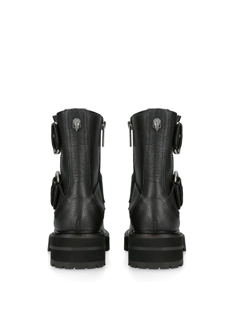 Kurt Geiger London Hackney Black Biker Boots - Image 1 of 5 Kurt Geiger London Hackney Black Biker Boots - Image 1 of 5