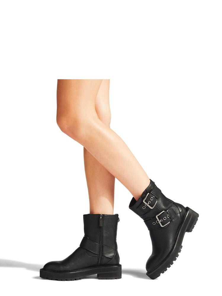 Kurt Geiger London Hackney Black Biker Boots - Image 5 of 5 Kurt Geiger London Hackney Black Biker Boots - Image 5 of 5