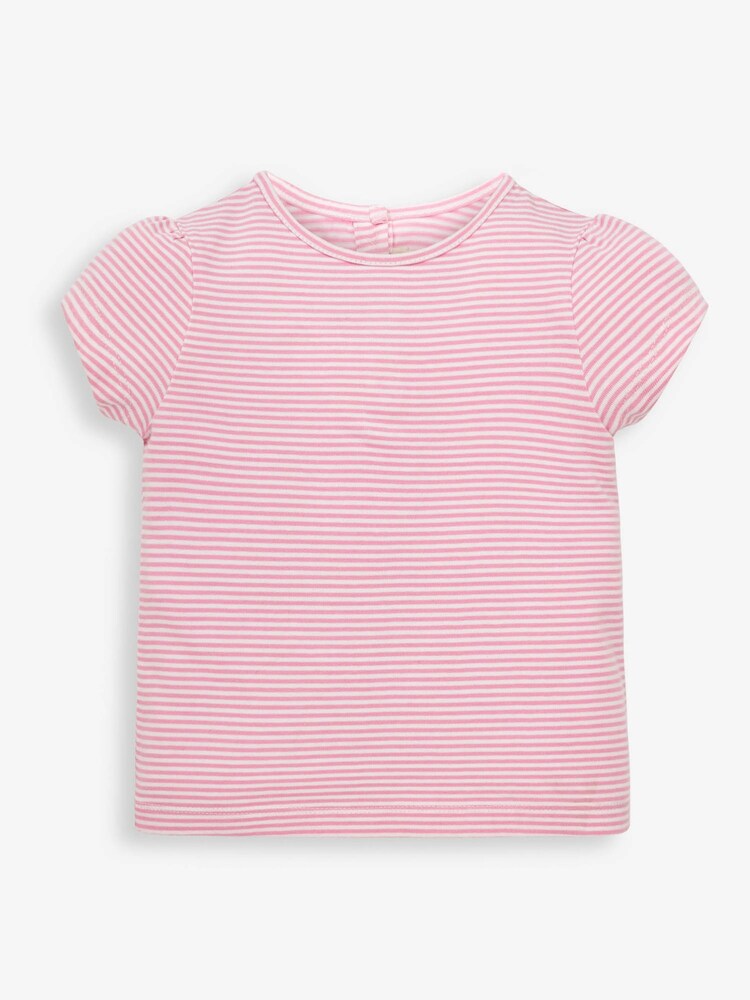 Conjunto de 2 piezas de vestido estilo peto y aplicación de pato de Jojo Maman Bébé - Imagen 2 de 3