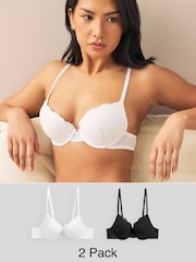 Black/White Lace Bras 2 Pack - Image 1 of 10