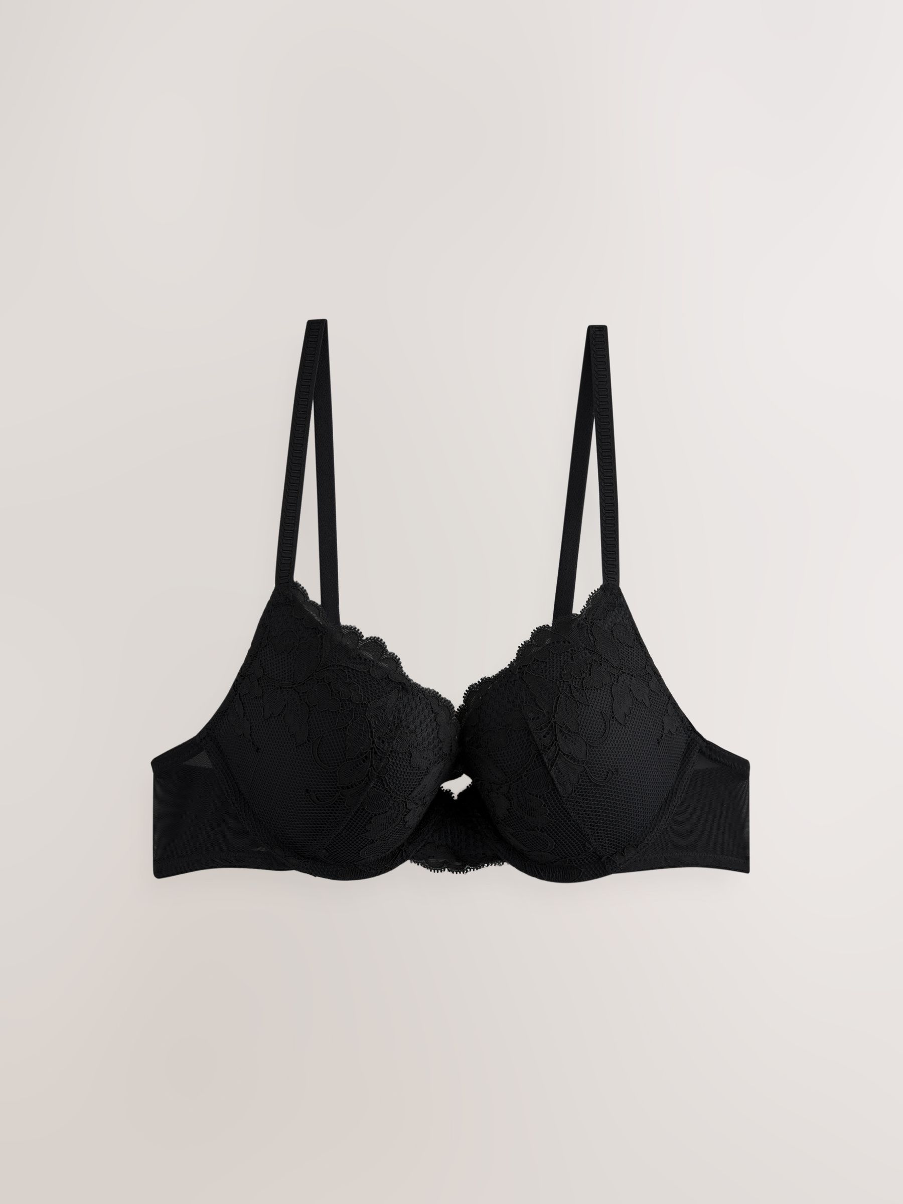 Buy Black/White Push Up Plunge Lace Bras 2 Pack from Next USA