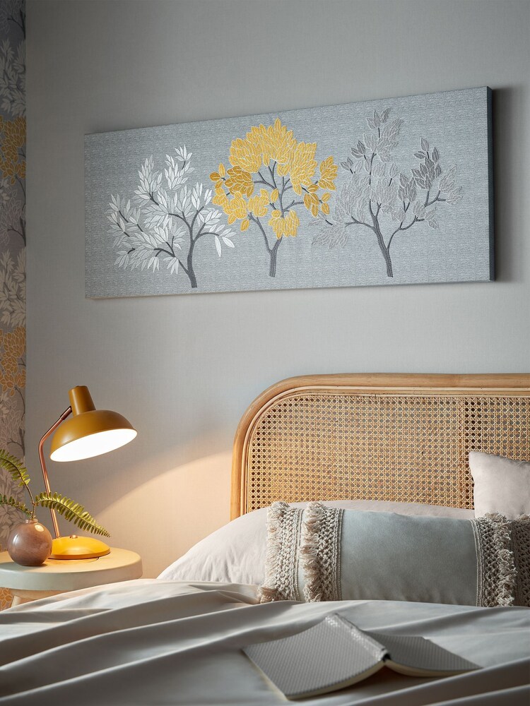 Art For The Home Grey Tranquil Trees Wall Art - Image 1 of 3