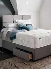 Silentnight White Medium Geltex Ultra 3000 Divan Set - Image 1 of 6
