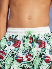 Minecraft Green Swim Shorts (3-16yrs) - Image 4 of 7