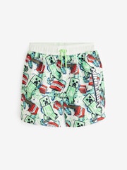 Minecraft Green Swim Shorts (3-16yrs) - Image 5 of 7