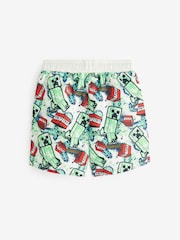 Minecraft Green Swim Shorts (3-16yrs) - Image 6 of 7