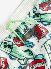 Minecraft Green Swim Shorts (3-16yrs) - Image 7 of 7
