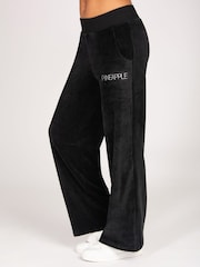 Pantalones de chándal de pernera ancha de terciopelo Pineapple - Imagen 1 de 4