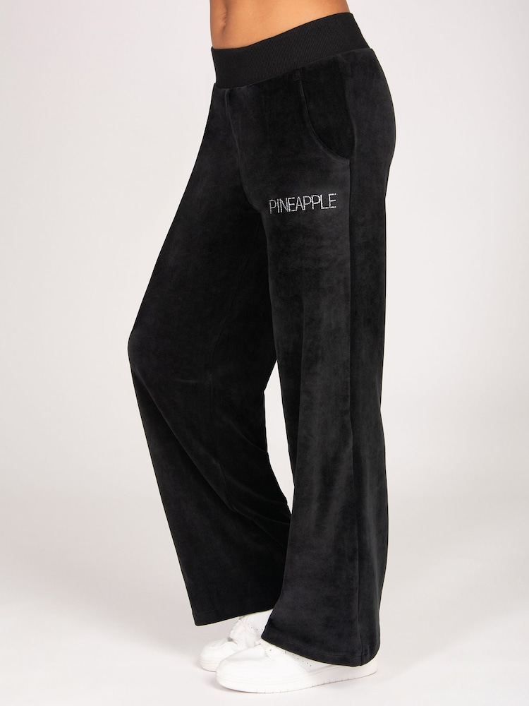 Pantalones de chándal de pernera ancha de terciopelo Pineapple - Imagen 1 de 4 Pantalones de chándal de pernera ancha de terciopelo Pineapple - Imagen 1 de 4