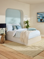 Natural Light Soft Texture Matson Upholstered Ottoman Storage Divan Bed - Image 1 of 6